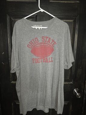 Ohio State Football Gray Short-Sleeve Tee by College Vault Size 3XL